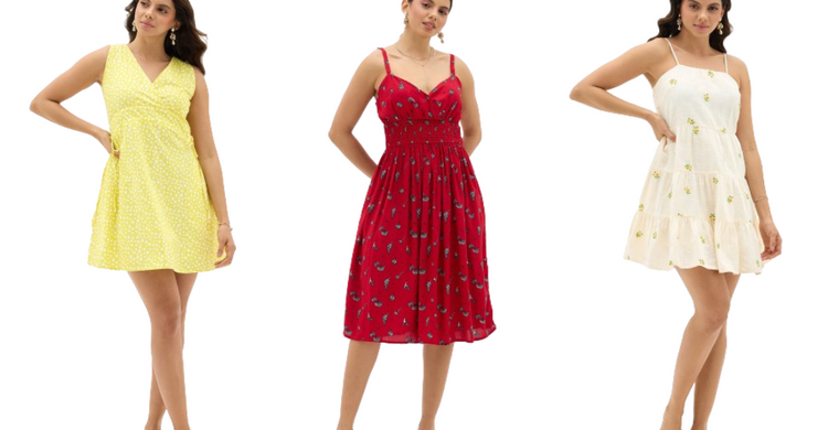 Sexy printed vacation seaside dress main image 0