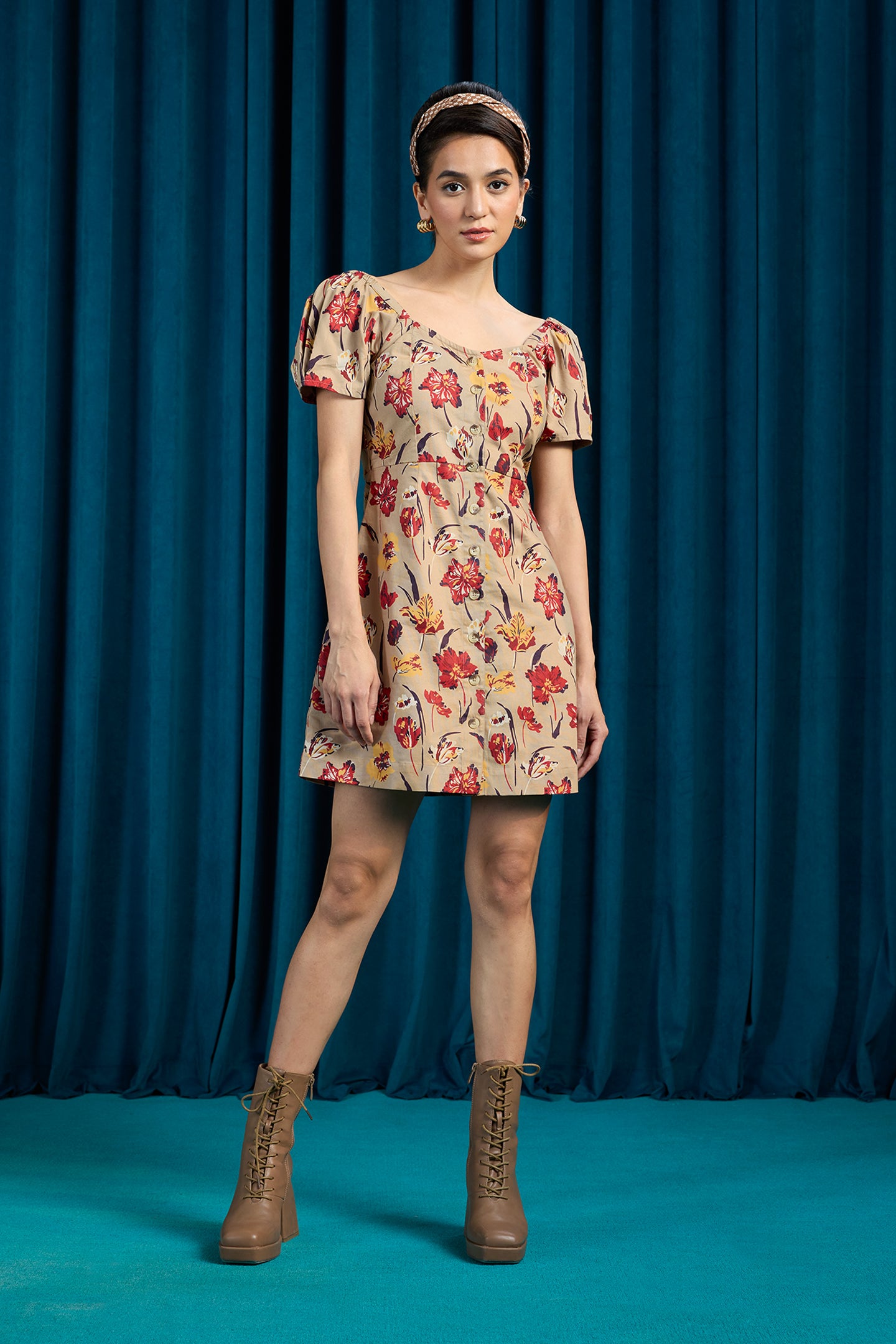 Vini|Comfy Cotton Floral Dress