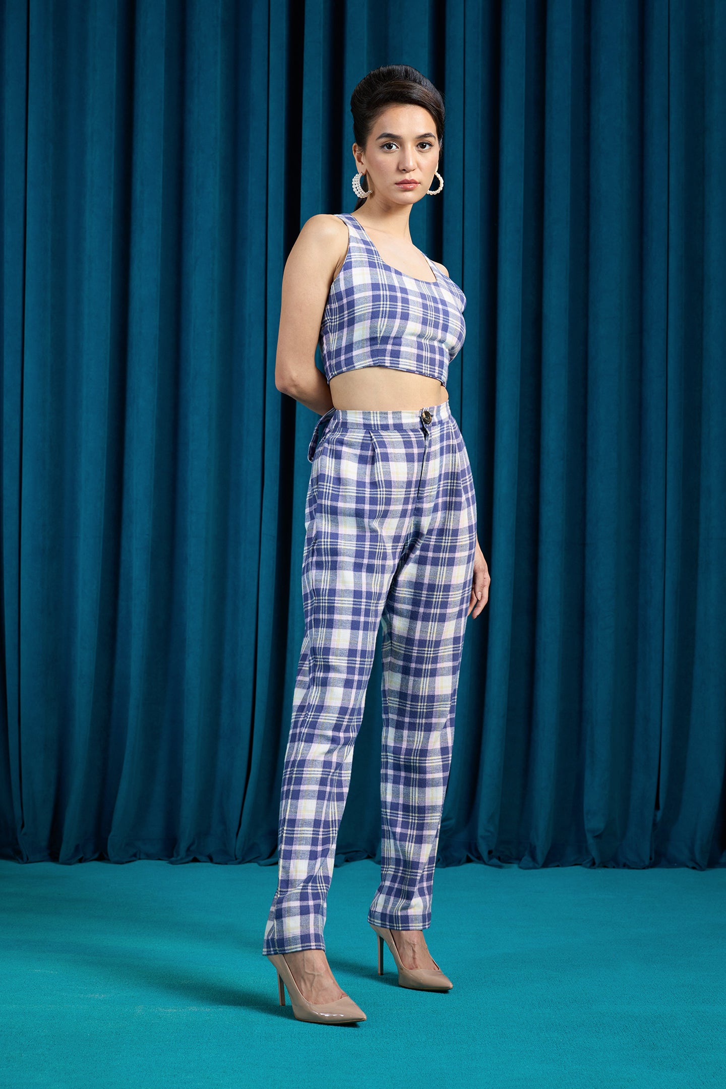 Roxie|Vintage Cotton Checked Co-ords