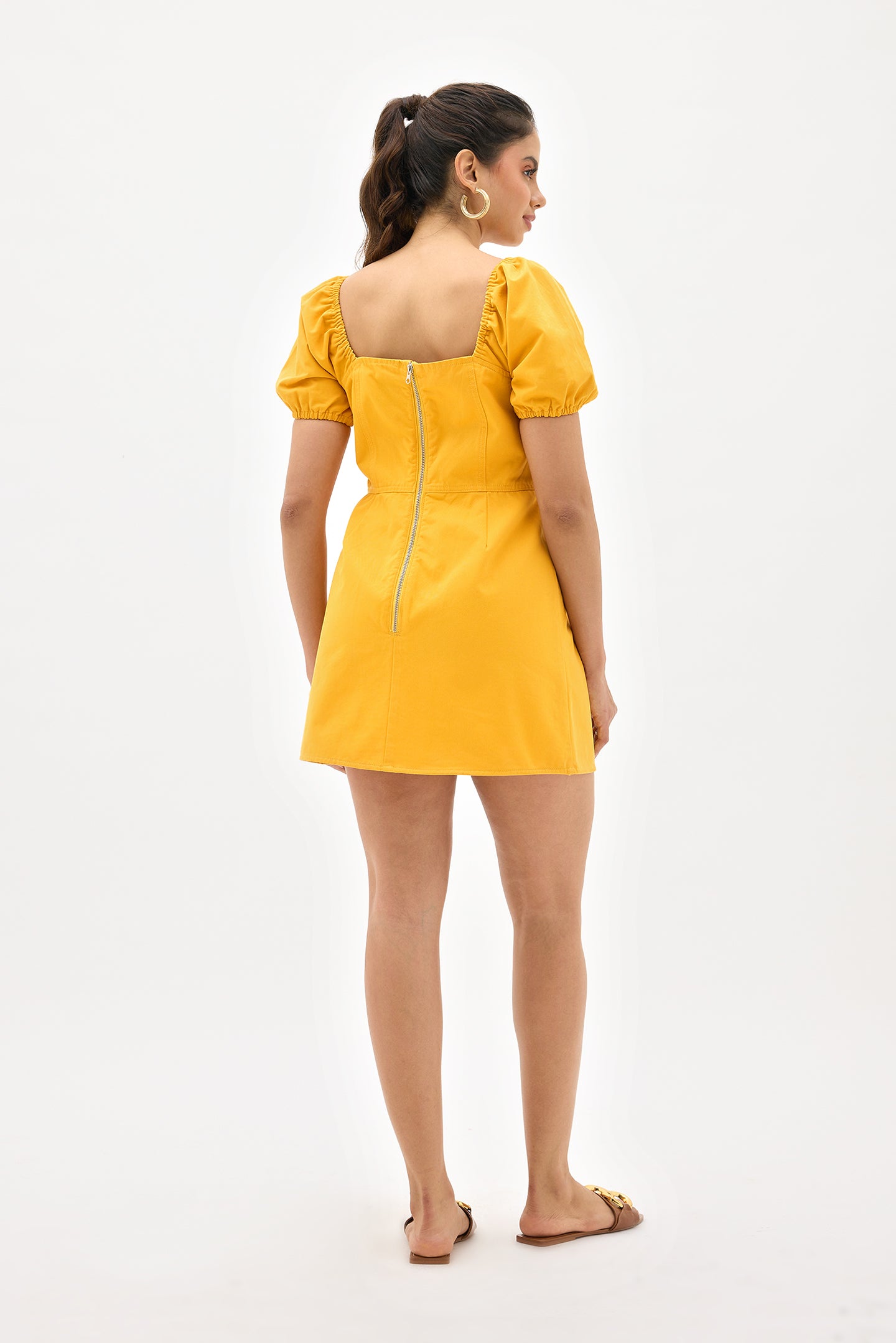 Pia|Chic Cotton Mini Dress