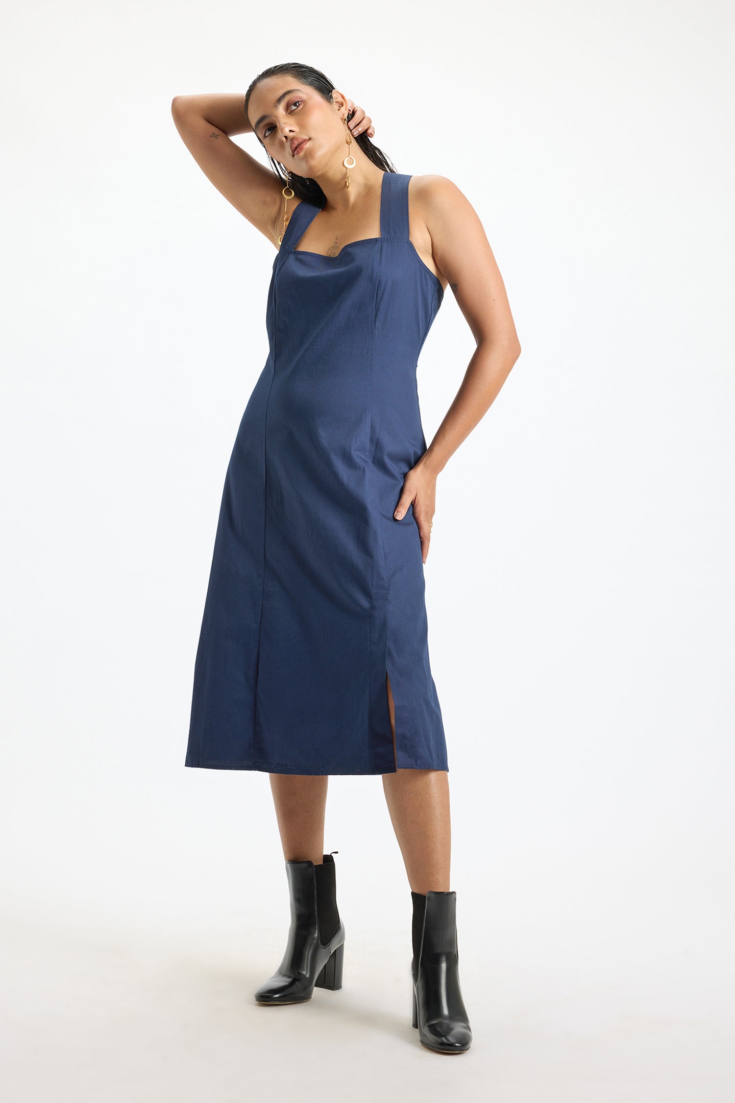 Diya|Blue Lagoon Crossback Dress