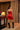 Lisa Haydon in Candice Dress|Chic Lycra Satin Red V-neck Dress